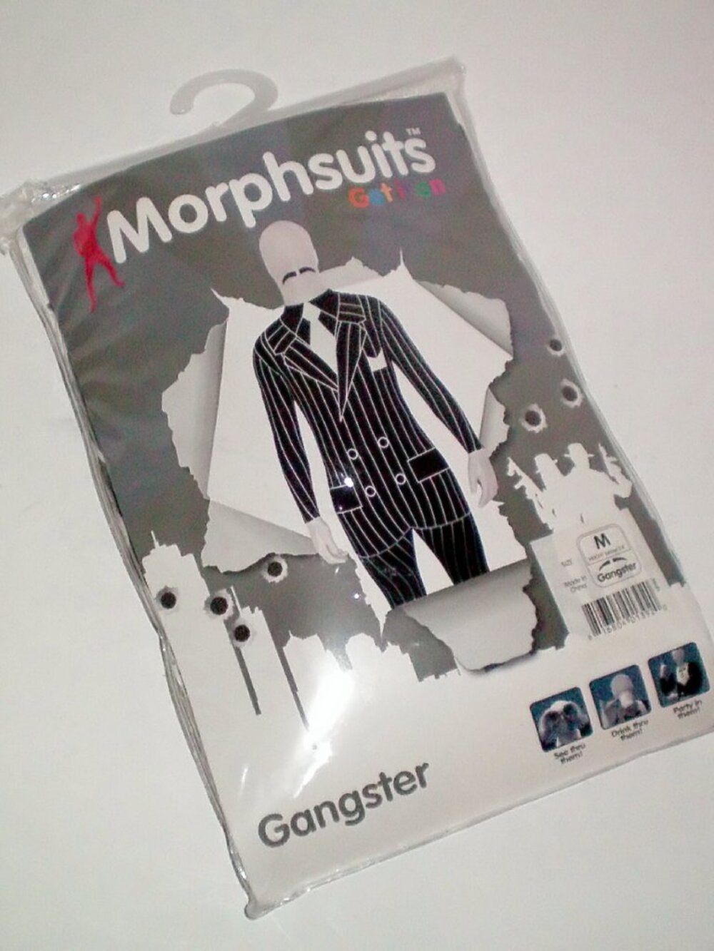 Morphsuit Gangster Costume Size Medium